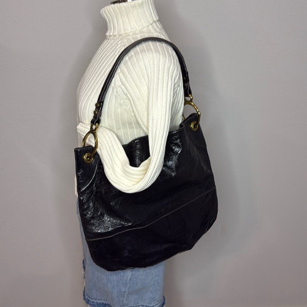 Oryany Black Leather Hobo Bag - Picture 1 of 5